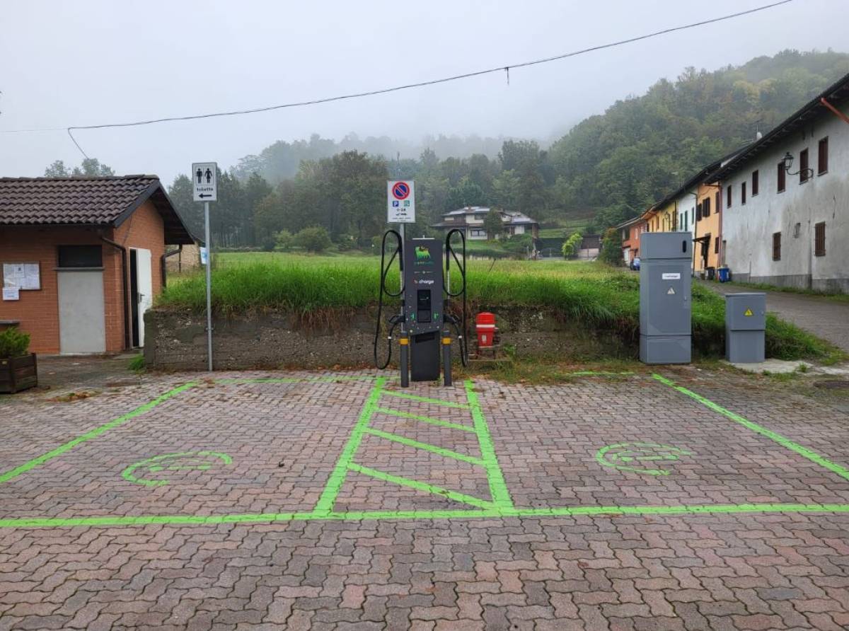 Monteu da Po punta sulla mobilità sostenibile e installa una colonnina di ricarica veloce per auto elettriche